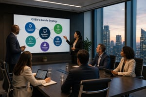 OXEN Executives Discuss Bundle Strategy at Modern Office