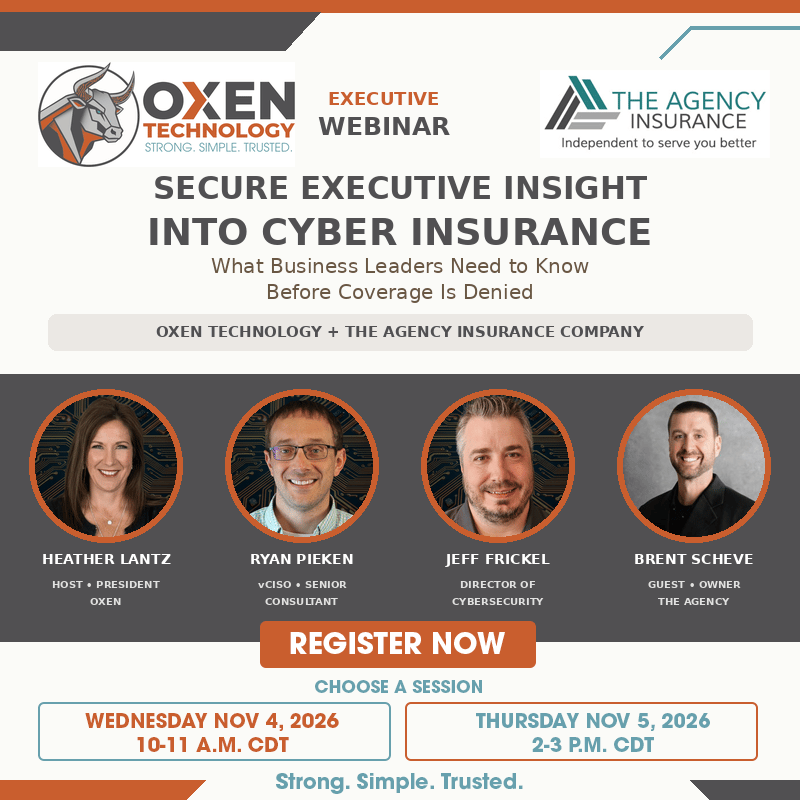 OXEN Cyber Insurance Webinar